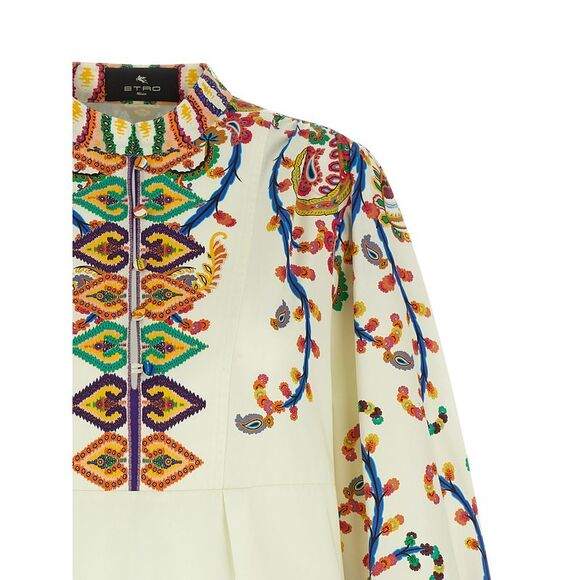 etro asymmetric dress Etro // Pink & Multicolour Ruffled Asymmetrical Floral Dress – VSP  Consignment main image 1